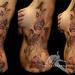 Tattoos - Morning Glories Side Piece In Progress - 58145